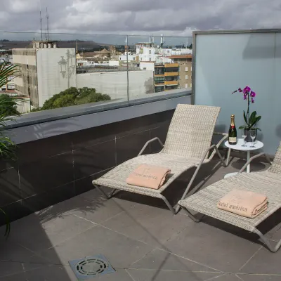 Habitación deluxe Hotel América Sevilla Habitación deluxe Hotel América Sevilla